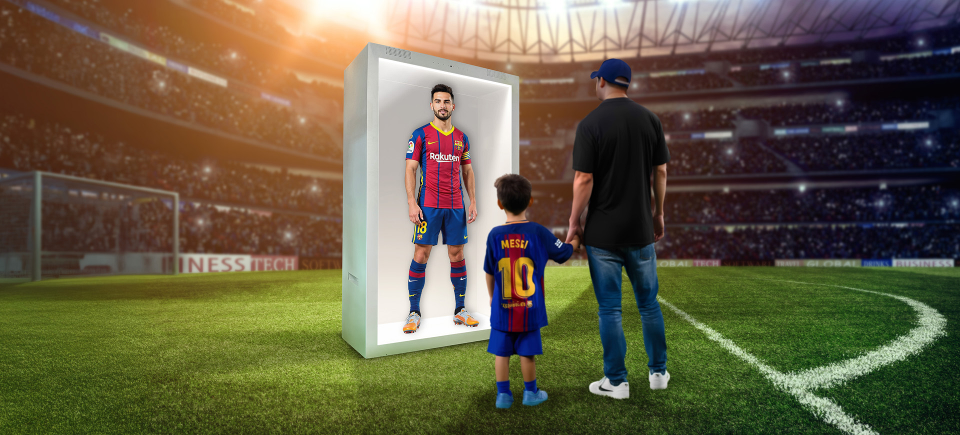 Conversational holograms in sports events, Interactive historical holograms, interactive sporting holgrams, fully conversational, lifesize avatars