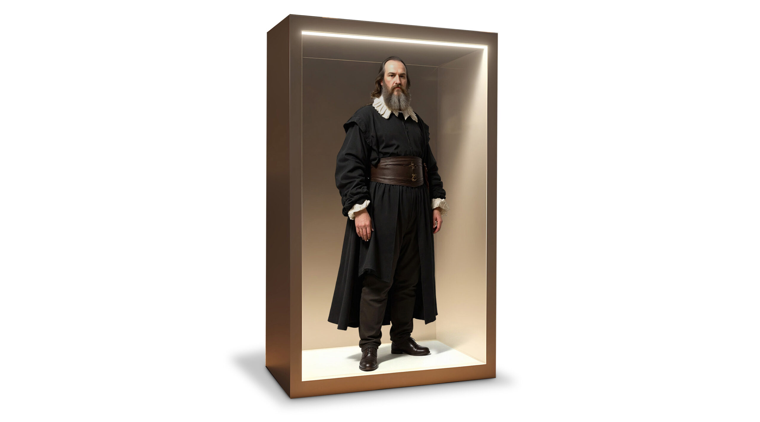 Full-body holographic humans viewed from multiple angles with crisp resolution — ideal for museum exhibits and public engagement.