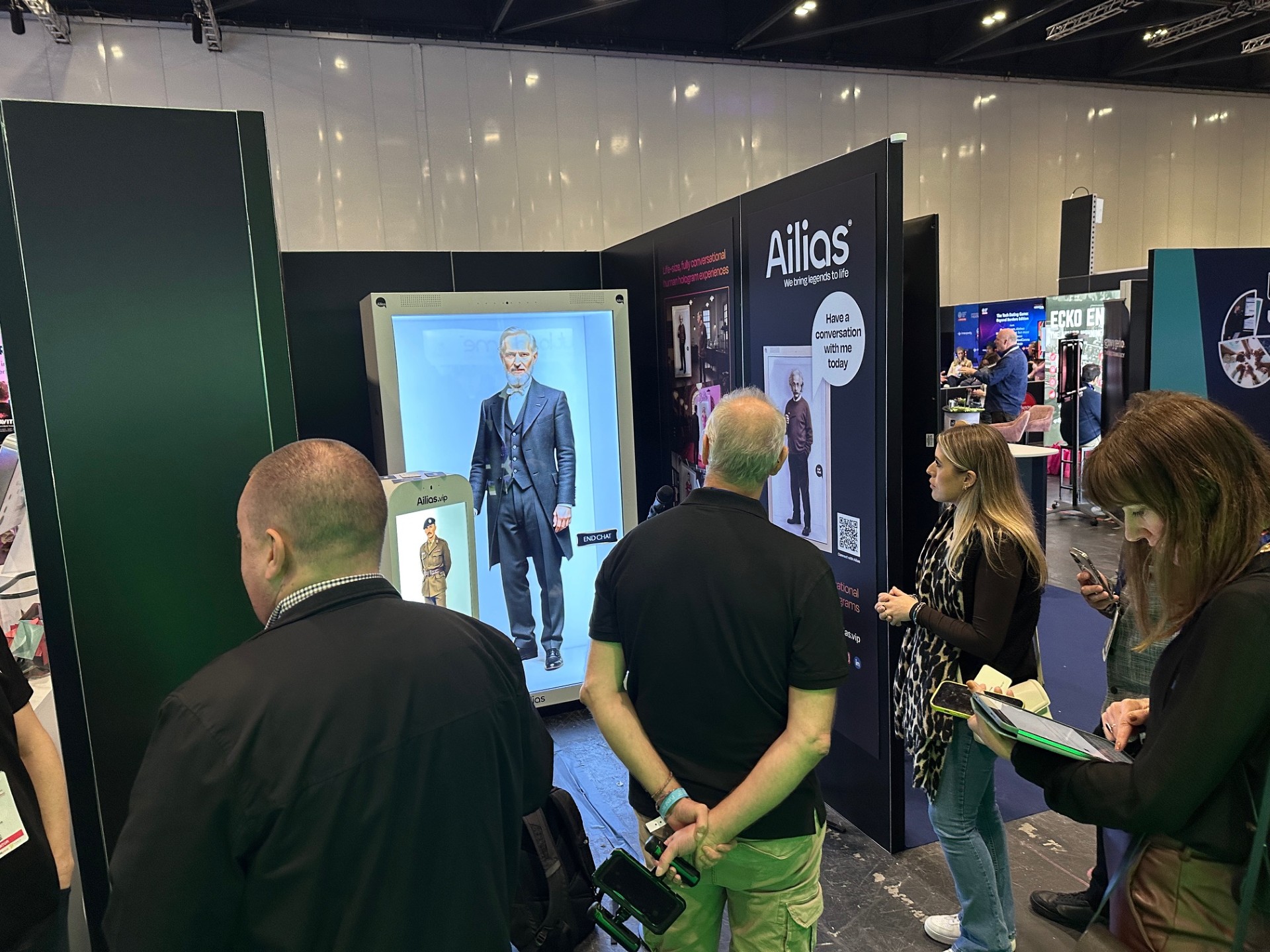 static displays live events are losing their impacy. People are turning to interactive hologram avatars live events