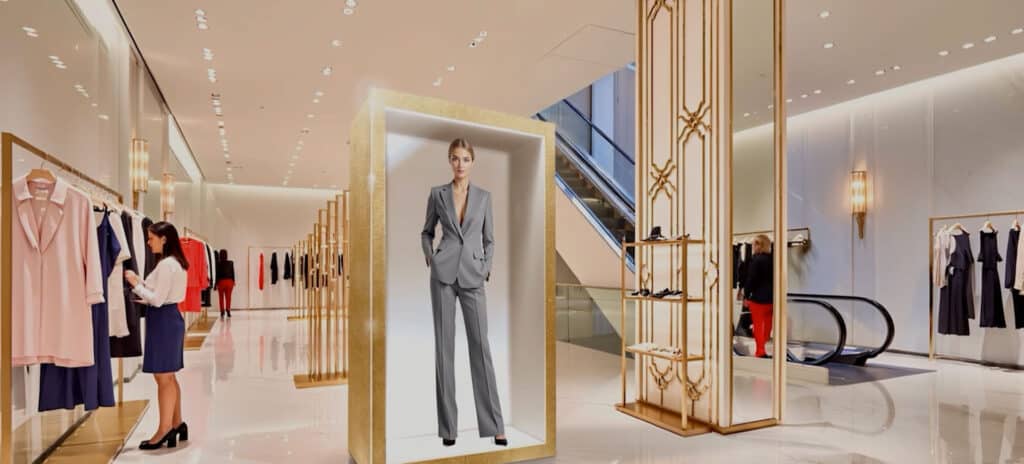 Ailias interactive holograms for retail and brand activations. holographic display for brand activation Ailias