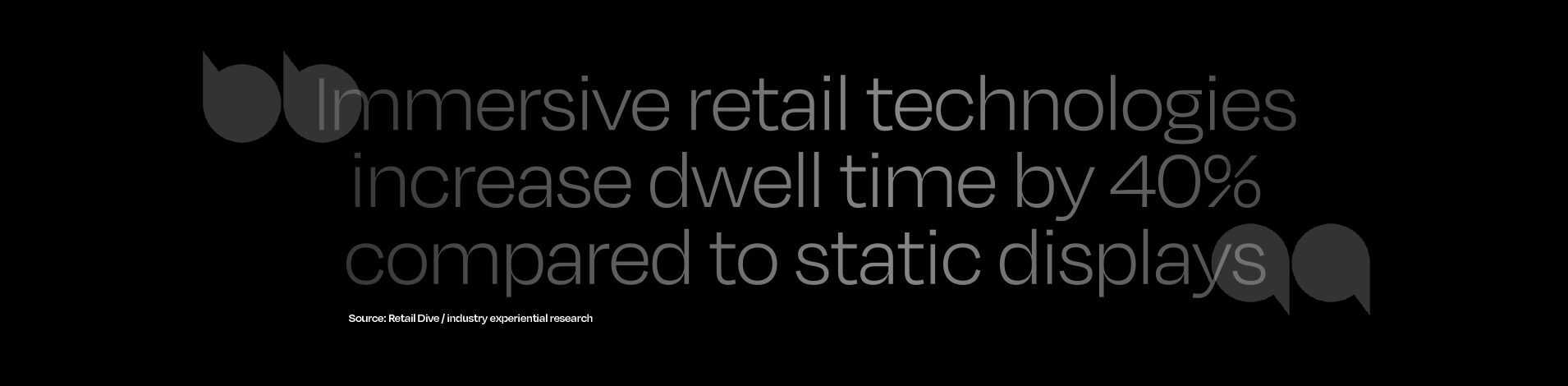 immersive retail technologies increase dwell time by 40% compared to traditional technologies