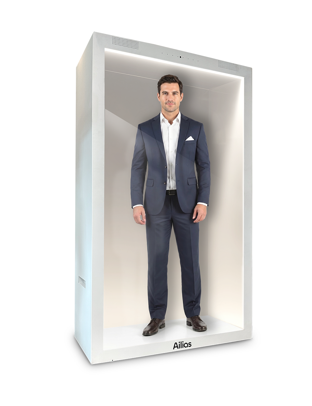 AI Brand Ambassadors. Hologram avatar interactive hologram by Ailias, Full conversation hologram technology for events and retail