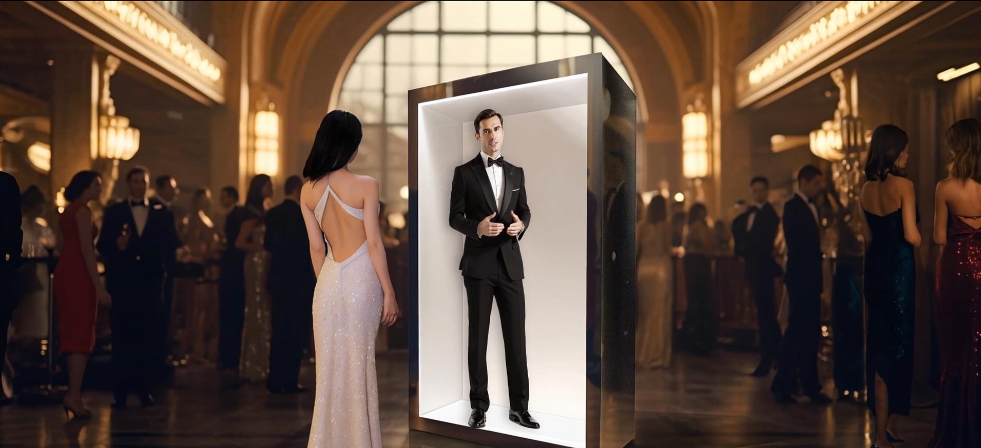 ailias-events-and-exhibitions-video-thumbnail showing Ailias Ai holobox