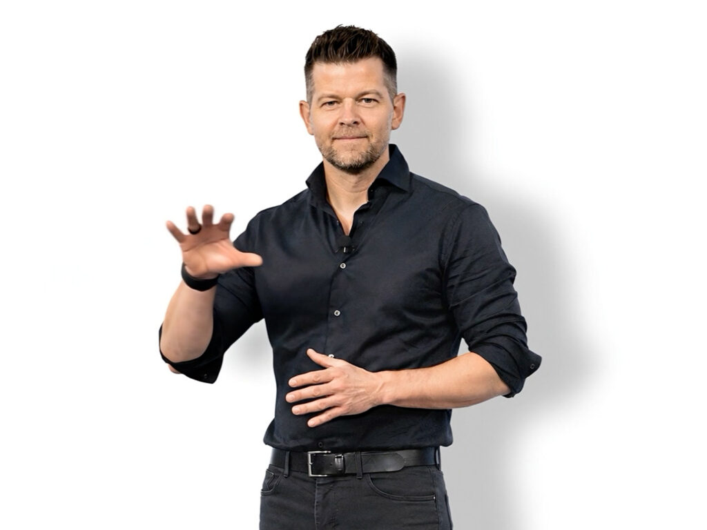 Ailias digital human of Philipp Heltewig, Chief AI Officer at NiCE, for NiCE World London,