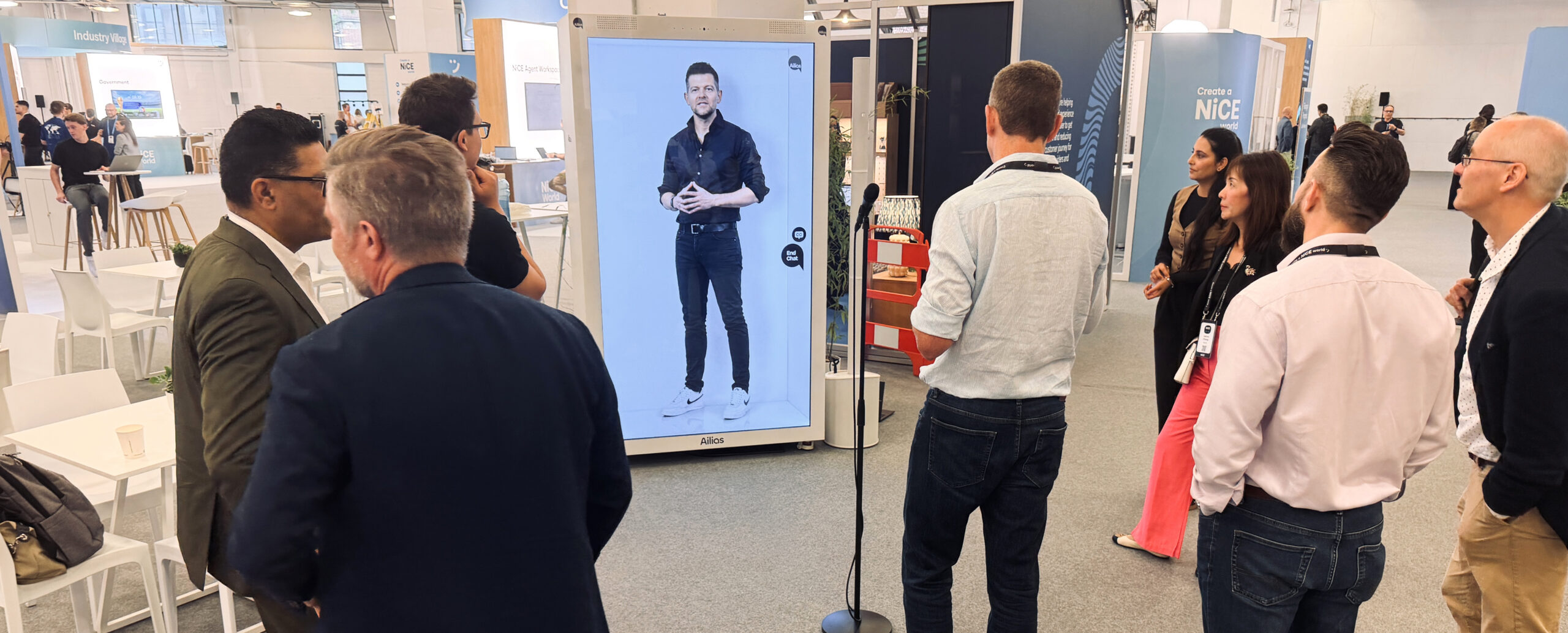 Ailias digital human of Philipp Heltewig, Chief AI Officer at NiCE, for NiCE World London,