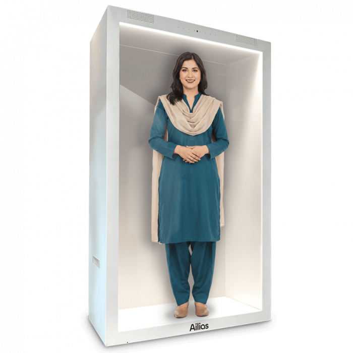 AI avatars for events. Ailias Holograms are a Hypervsn alternative providing full conversational digital humans